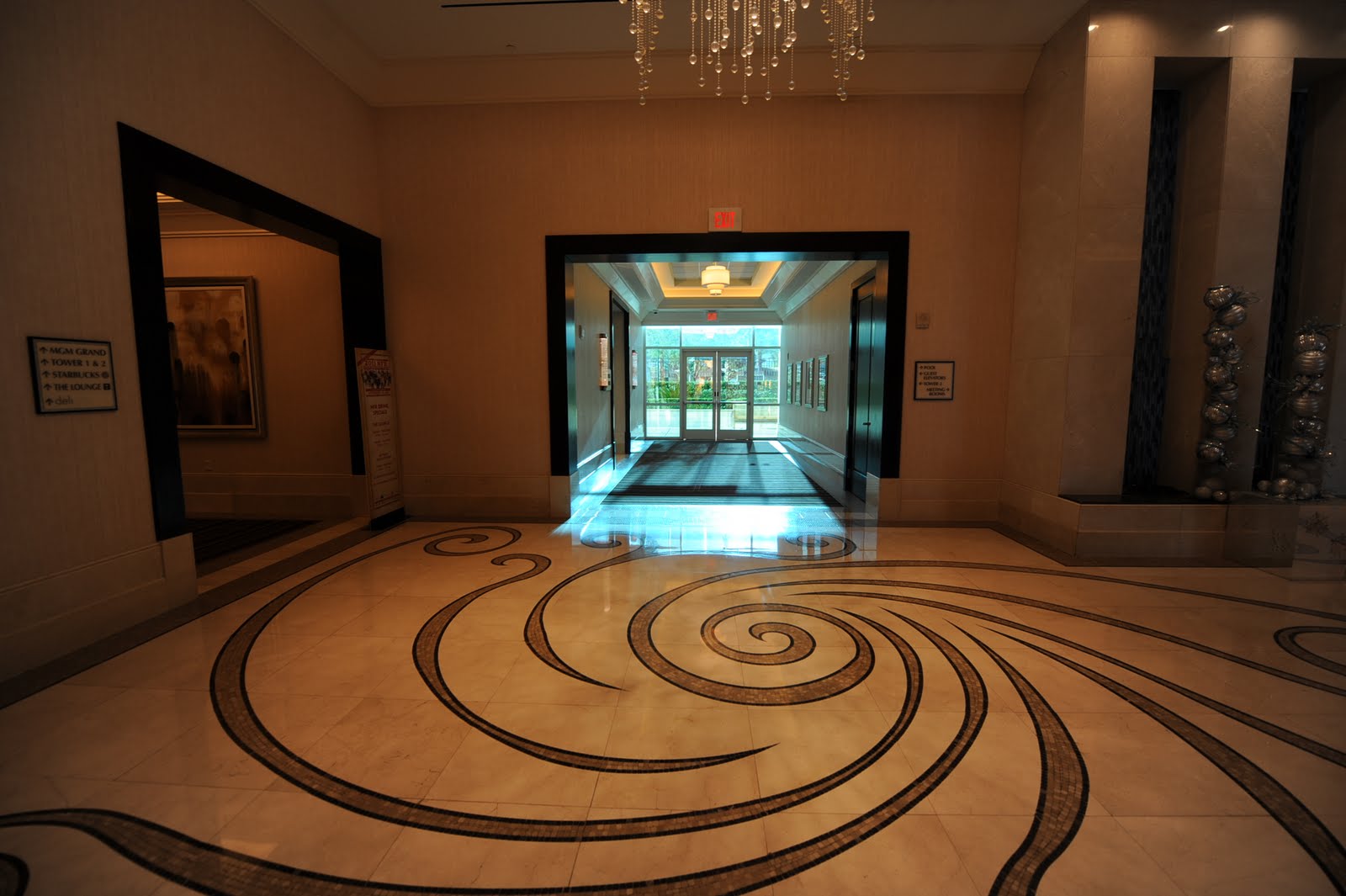 signature at mgm grand las vegas condos tower 3 lobby area
